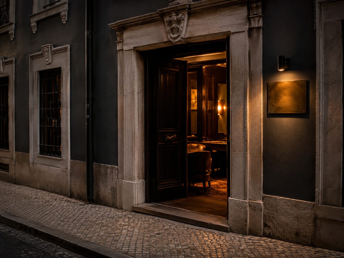 Entrada do Clube Marquês em Lisboa